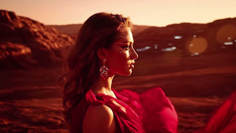 Cover image for AI video ad for Mugler Angel Nova EDP. Conceptual creative.