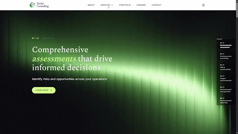 Cover image for Site for an enviromental services