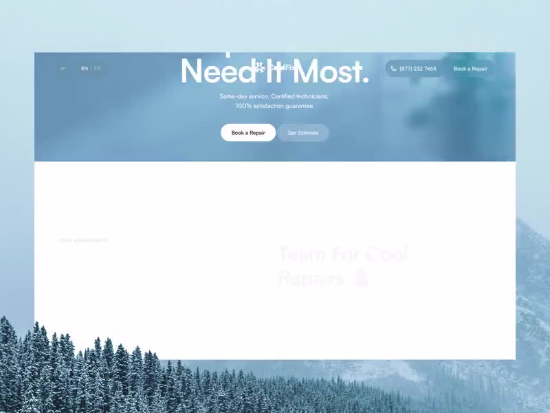 Cover image for CoolFix - Repair Service Website