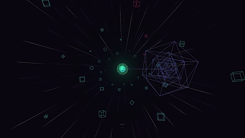 Cover image for Custom WebGL all-code animatic for artist website.