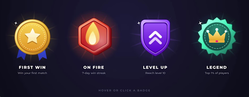 Cover image for set of animated badges with 3d effects using joysticks