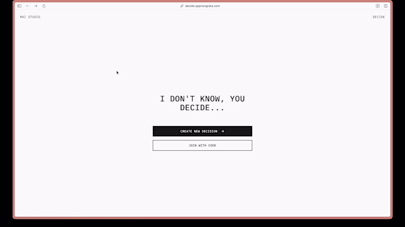 Cover image for Made a small web app for people (like me) who can never deci...