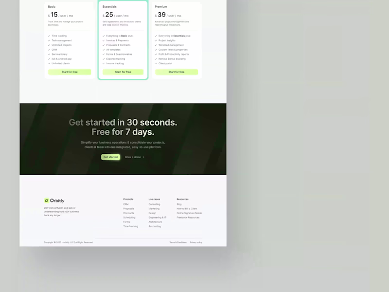 Cover image for Landing page design and development.