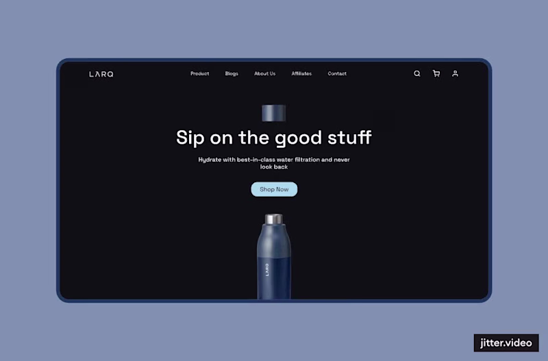 Cover image for LARQ Website Redesign for Enhanced User Experience