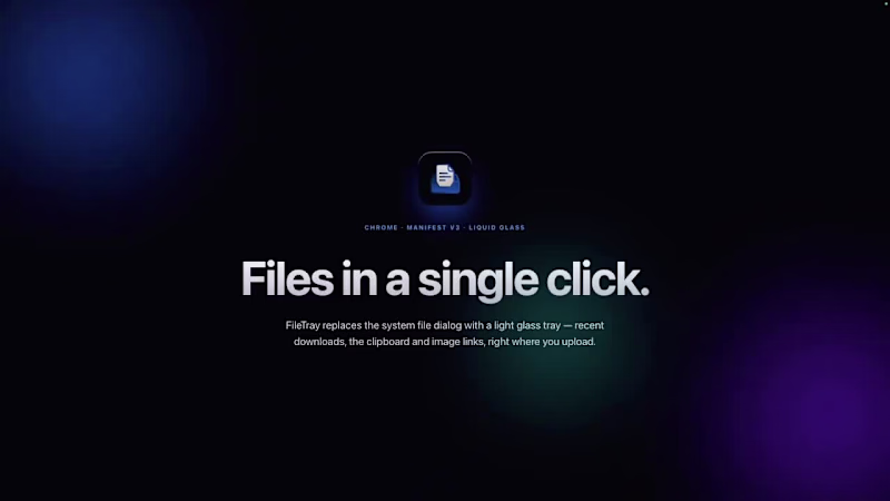 Cover image for FileTray — Fast File Picker