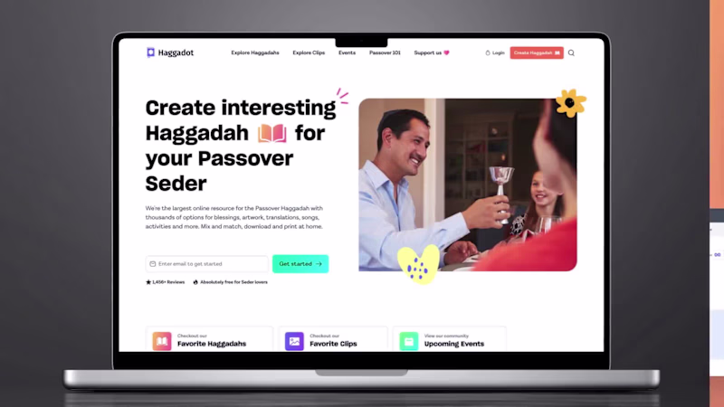 Cover image for Haggadot - Jewish Passover Platform Re-design