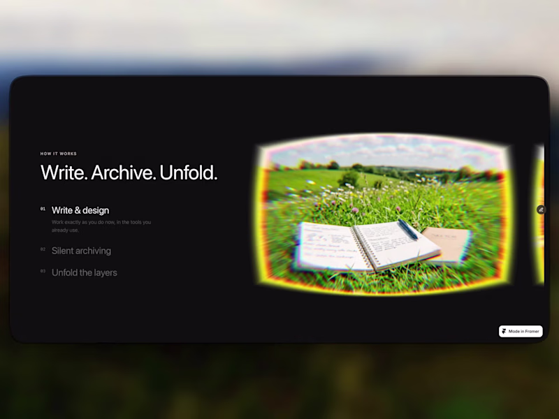 Cover image for Palimpsest Pre-launch Landing Page Design