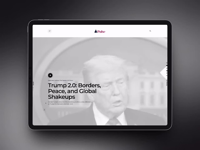 Cover image for Pusle TV website design 