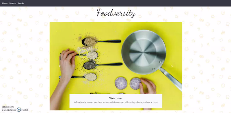 Cover image for Foodversity project - an application
