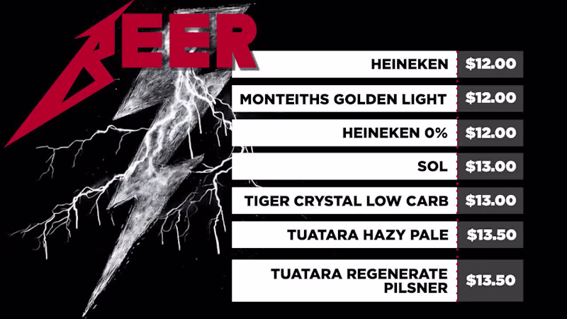 Cover image for Animating drinks menu - Metallica
