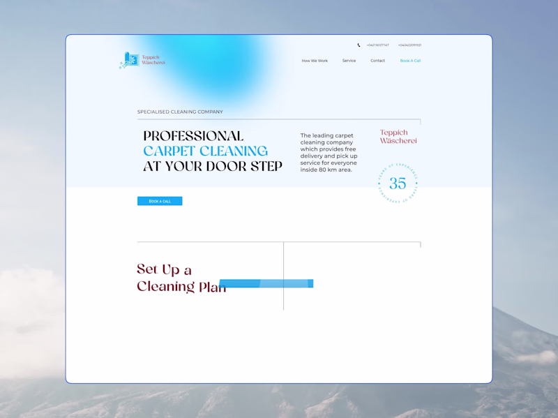 Cover image for Engaging Cleaning website design using webflow and Figma