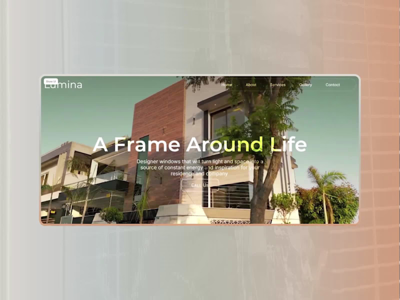Cover image for Website Design Project: Lumina Glass