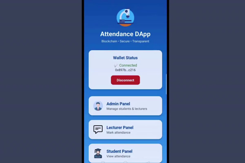 Cover image for Blockchain-Based Attendance Management System