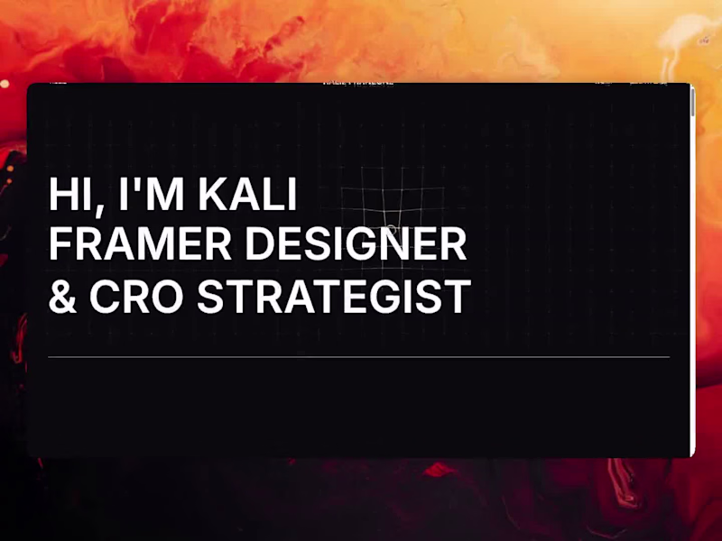 Cover image for Kali Franzone — Personal Portfolio & Brand