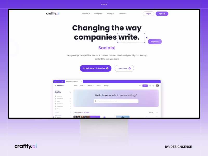 Cover image for Craftly.AI Website Redesign and Development