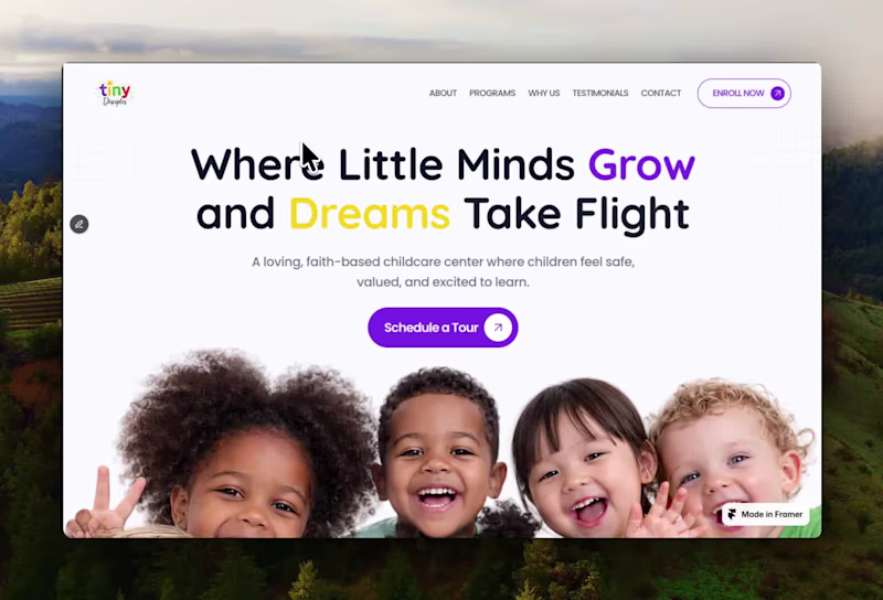 Cover image for Tiny Disciples Website Design & Development