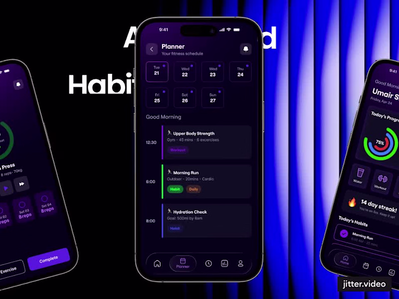 Cover image for AI Powered Habit Tracking Mobile App Design