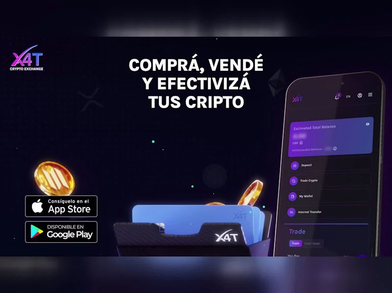 Cover image for X4T | Crypto Exchange App Promo & Motion Design