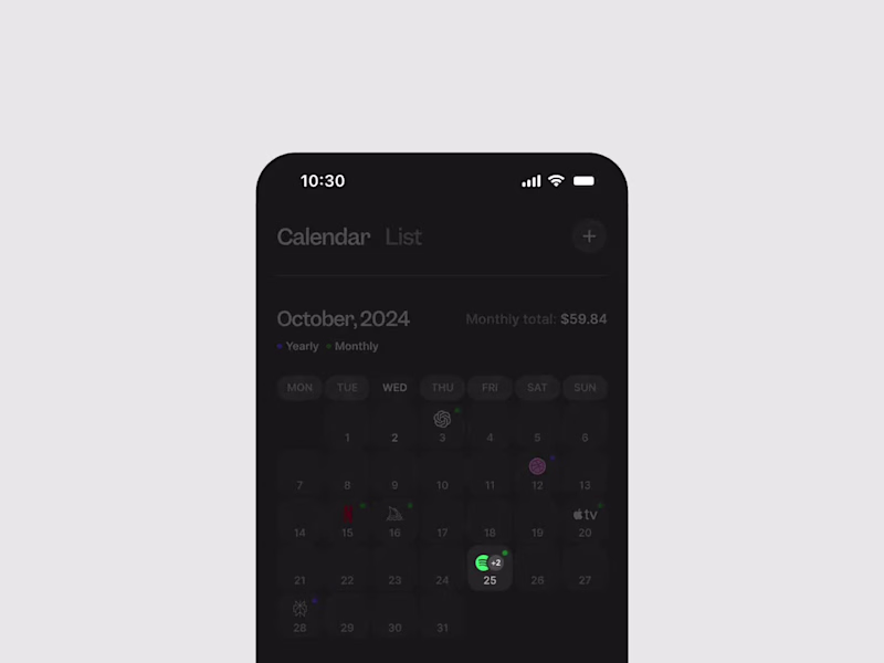 Cover image for Subscription tracker: multiple subscriptions in one day