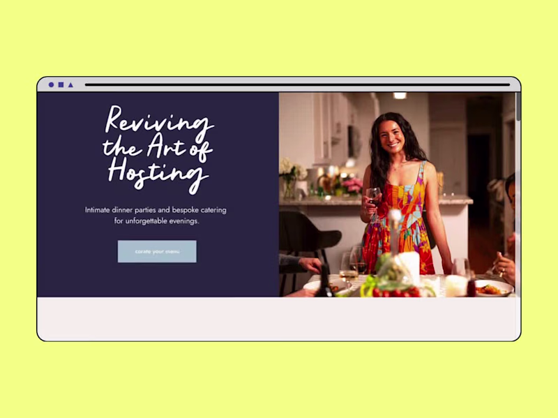 Cover image for Website build for private chef,
