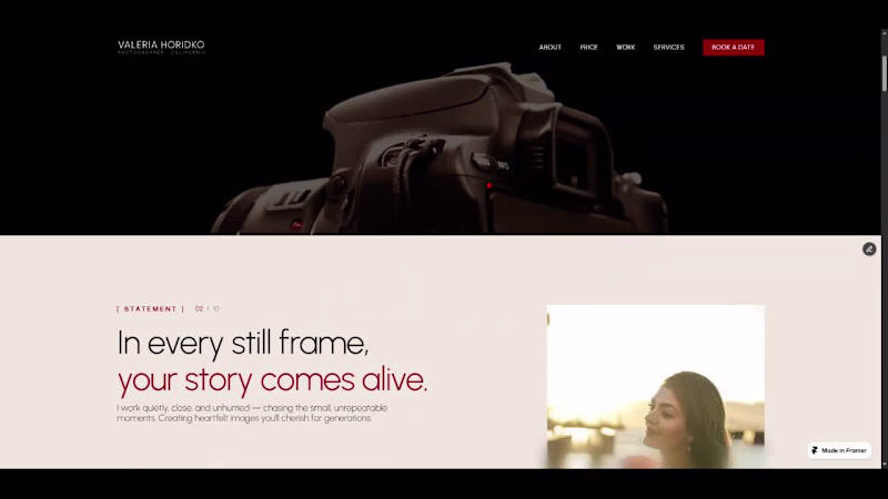 Cover image for Horidko Photography — Portfolio Website