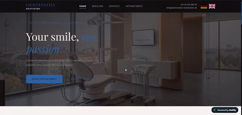 Cover image for Zahnmedizin Lichtenstein — Premium Dental