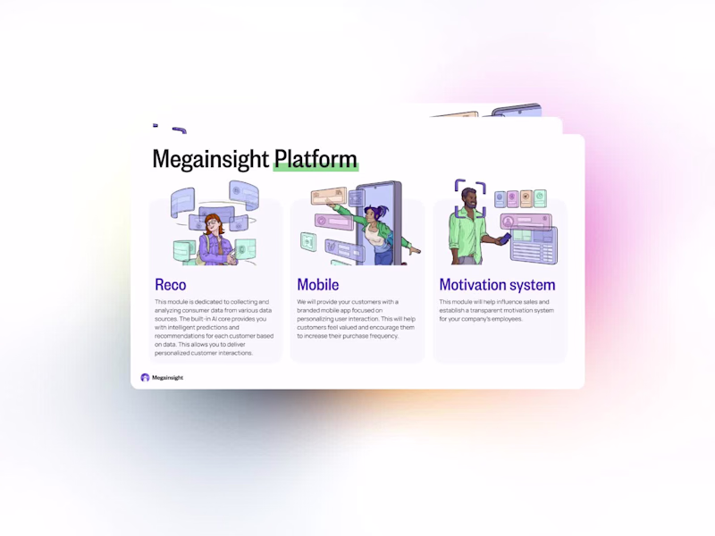 Cover image for Megainsight Platform Commercial Proposal Design