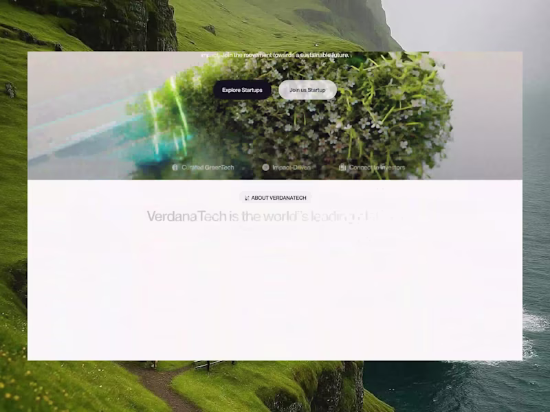 Cover image for VerdanaTech Homepage Design
