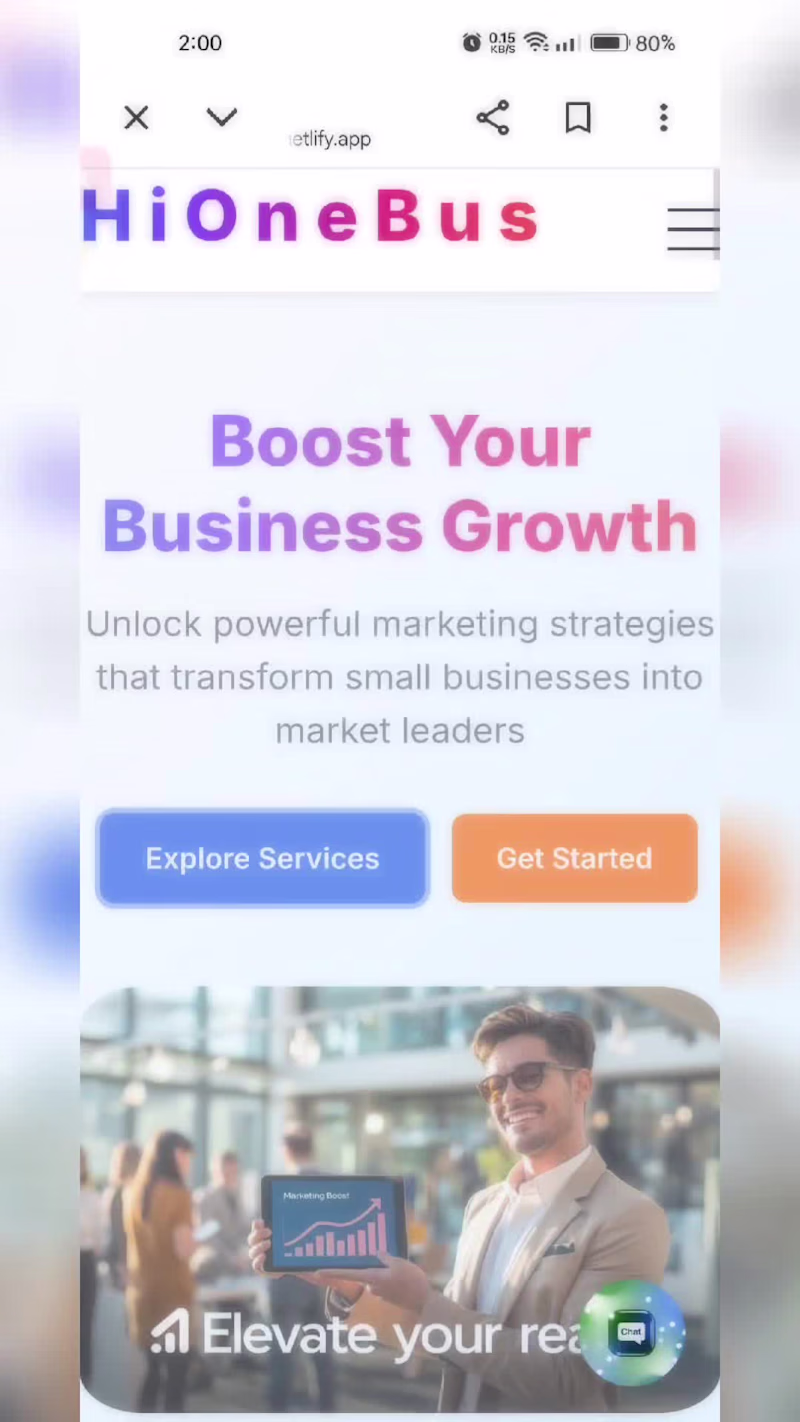 Cover image for An animated webpage with chatbot