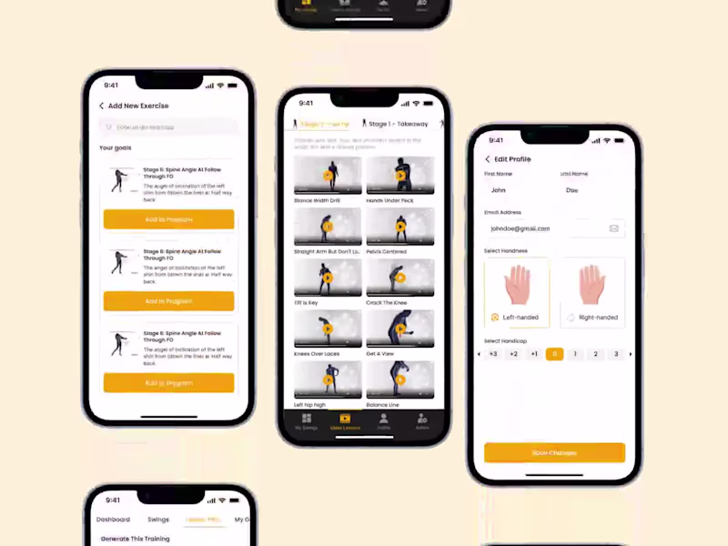 Cover image for GolfSwings.ai | AI-Powered App | Golf Swing Analysis App