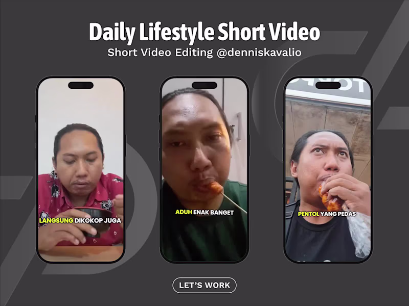 Cover image for Personal Brand Video Editing for Daily Diet Vlog