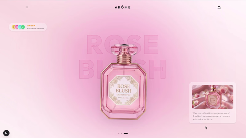 Cover image for Designing a fragrance website that