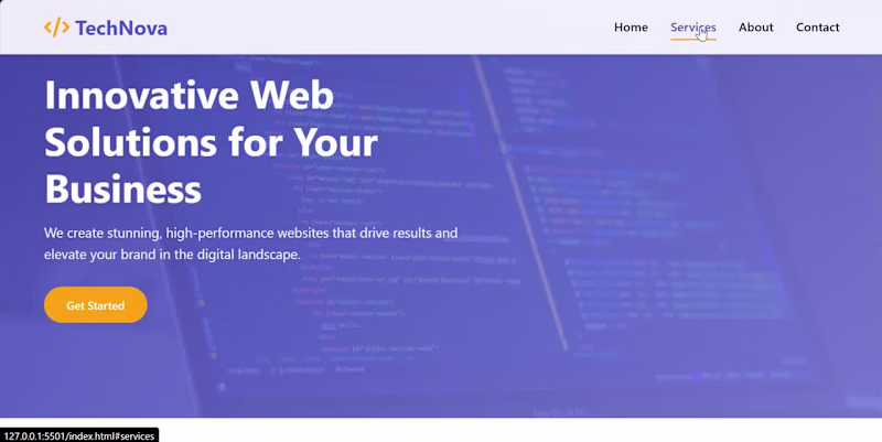Cover image for Title: Modern SaaS Landing Page