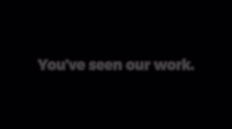 Cover image for 🎬 You've seen our work.

You