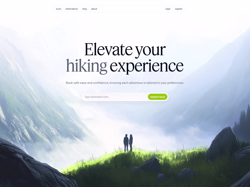 Cover image for Trips Landing Page hero section