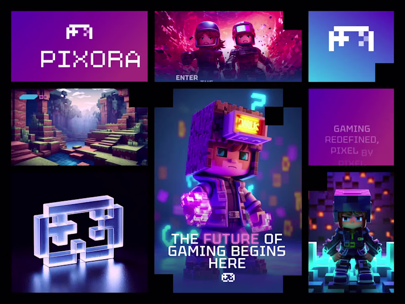 Cover image for Pixora | Gaming Brand Identity