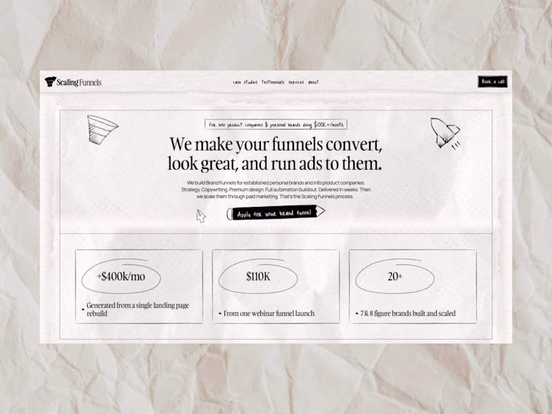 Cover image for Scaling Funnels

For this landing page,