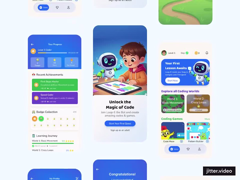 Cover image for My design for a kids’ mobile app. #shareyourwork