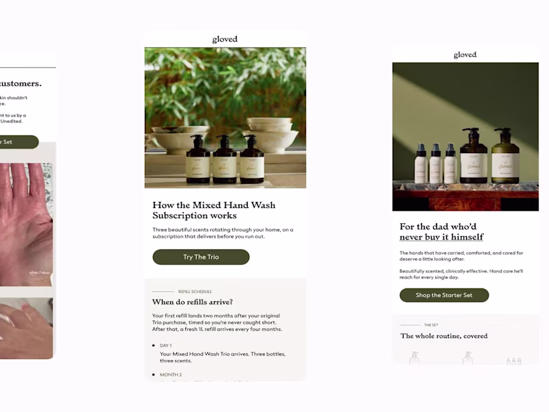 Cover image for Email Campaigns for a Premium Hand Care Brand