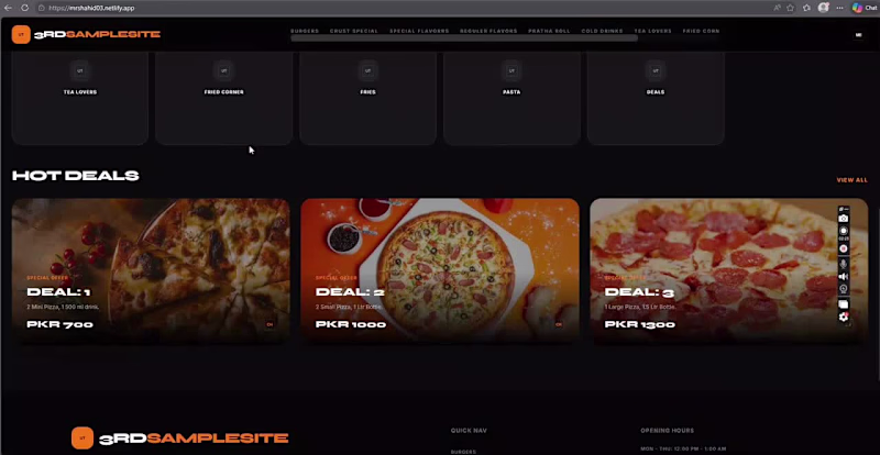 Cover image for Pizza shop Site 🔥 