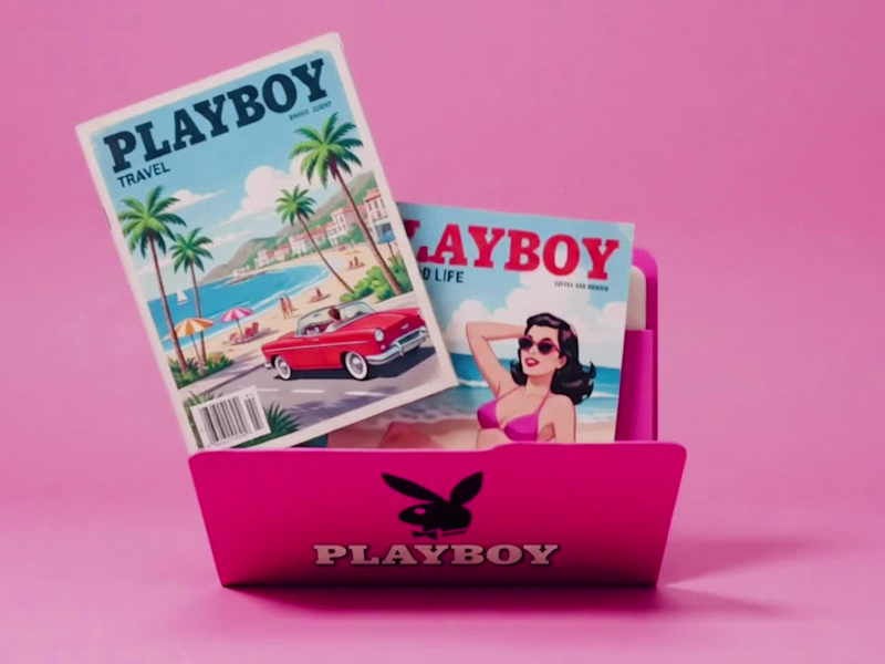 Cover image for Retro 3D Magazine Folder Animation