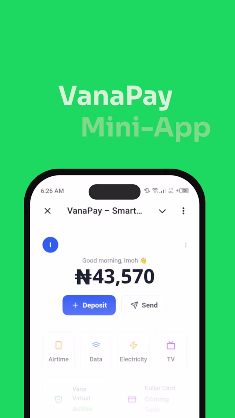 Cover image for Vanapay : Mini-app