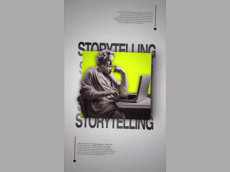 Cover image for Editing is like storytelling. Every