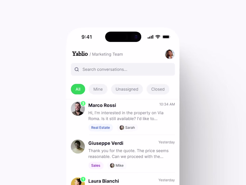 Cover image for Yablio: Designing a Zero-Learning-Curve Mobile Inbox for SMB
