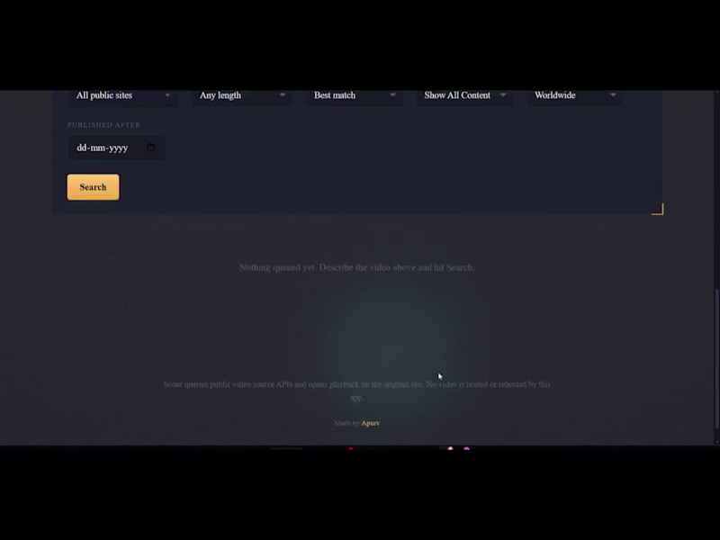 Cover image for Scout - Intelligent Video Discovery