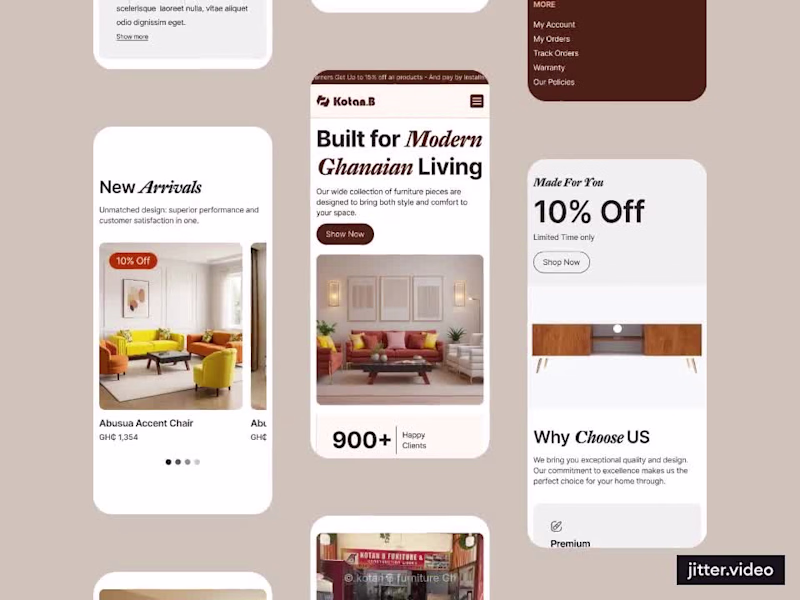Cover image for E-commerce Website Development for Kotan.B Furniture