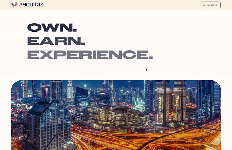 Cover image for Aequitas | Webflow with GSAP animations