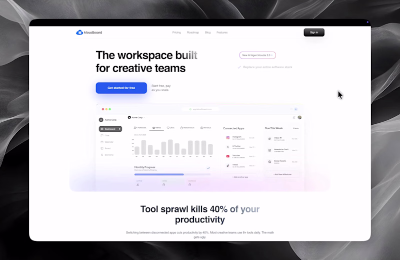 Cover image for Premium SaaS landing page design