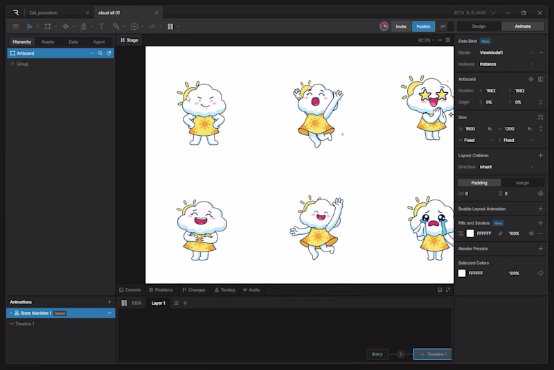 Cover image for My animated cloud mascot is