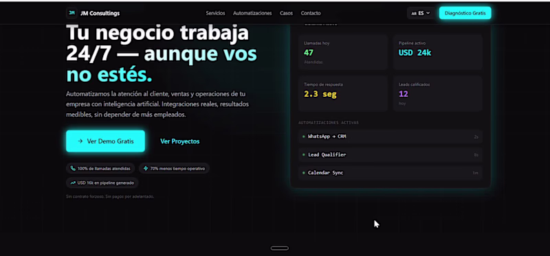 Cover image for AI Agency Website — Full